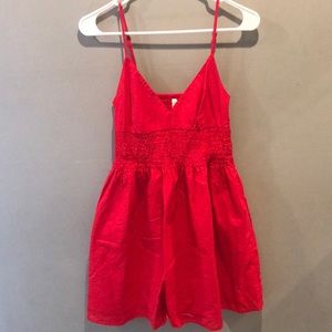Red summer dress